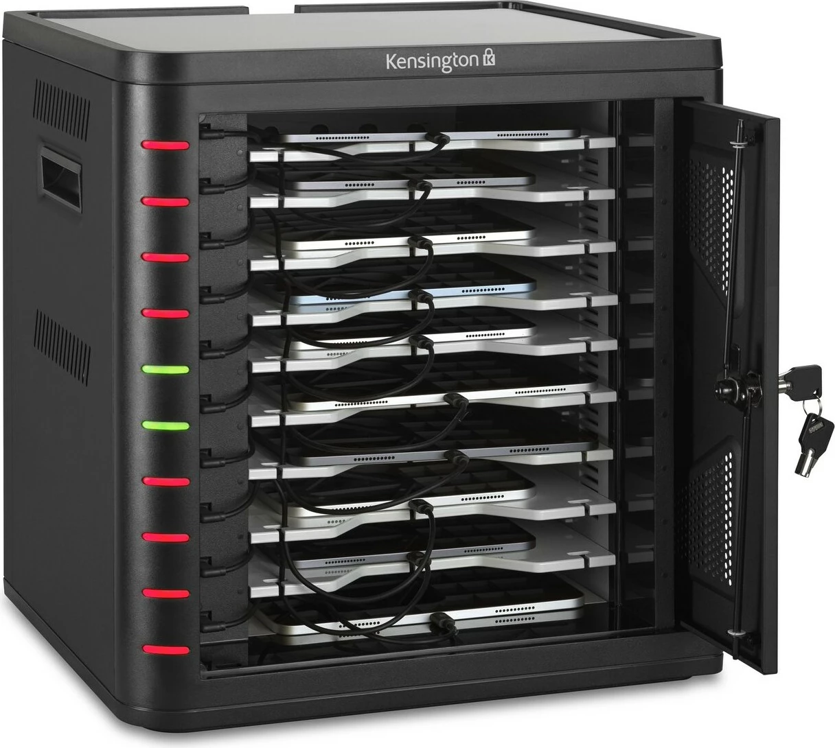 Kabinet karikues Kensington Charging Cabinet USB-C, i zi