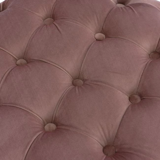 Karrige për bar Kassie, ngjyrë mollë e kalbur, lloj Chesterfield, 60x43cm