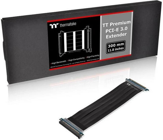 Kabllo zgjatës PCI-E 3.0 X16 Thermaltake TT Premium, 300mm, e zezë