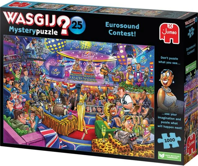 Puzzle, Jumbo Spiele, Wasgij Mystery 25 Eurosound Contest, 1000 copë, 68 x 49 cm
