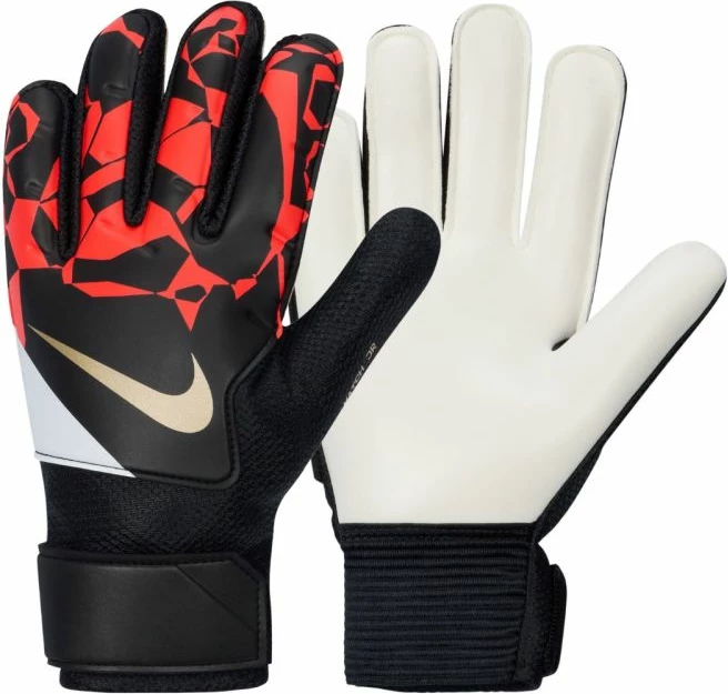 Doreza portieri për fëmijë Nike Match HQ0258-011, të zeza dhe të kuqe