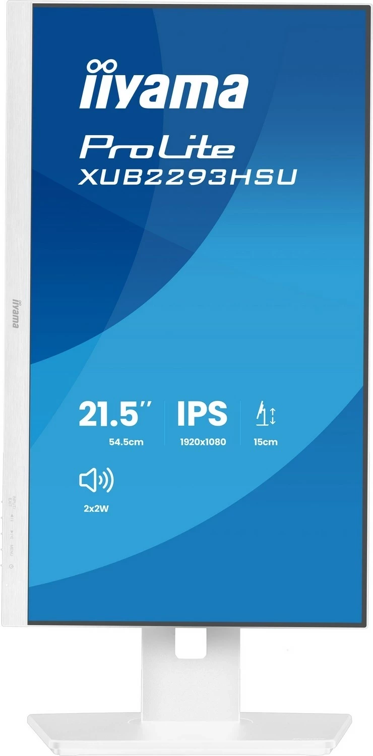 Monitor iiyama ProLite XUB2293HSU-W7, 21.5", Full HD, IPS, 100Hz, i bardhë