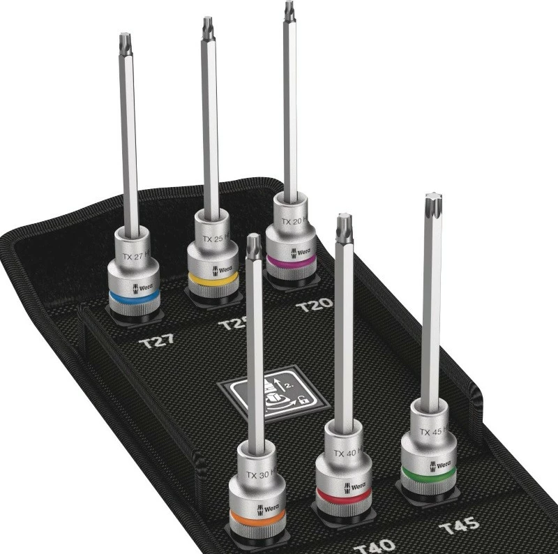 Set bitash Torx Wera 8767 C TX HF 2, 6 copa, 140mm, çelik