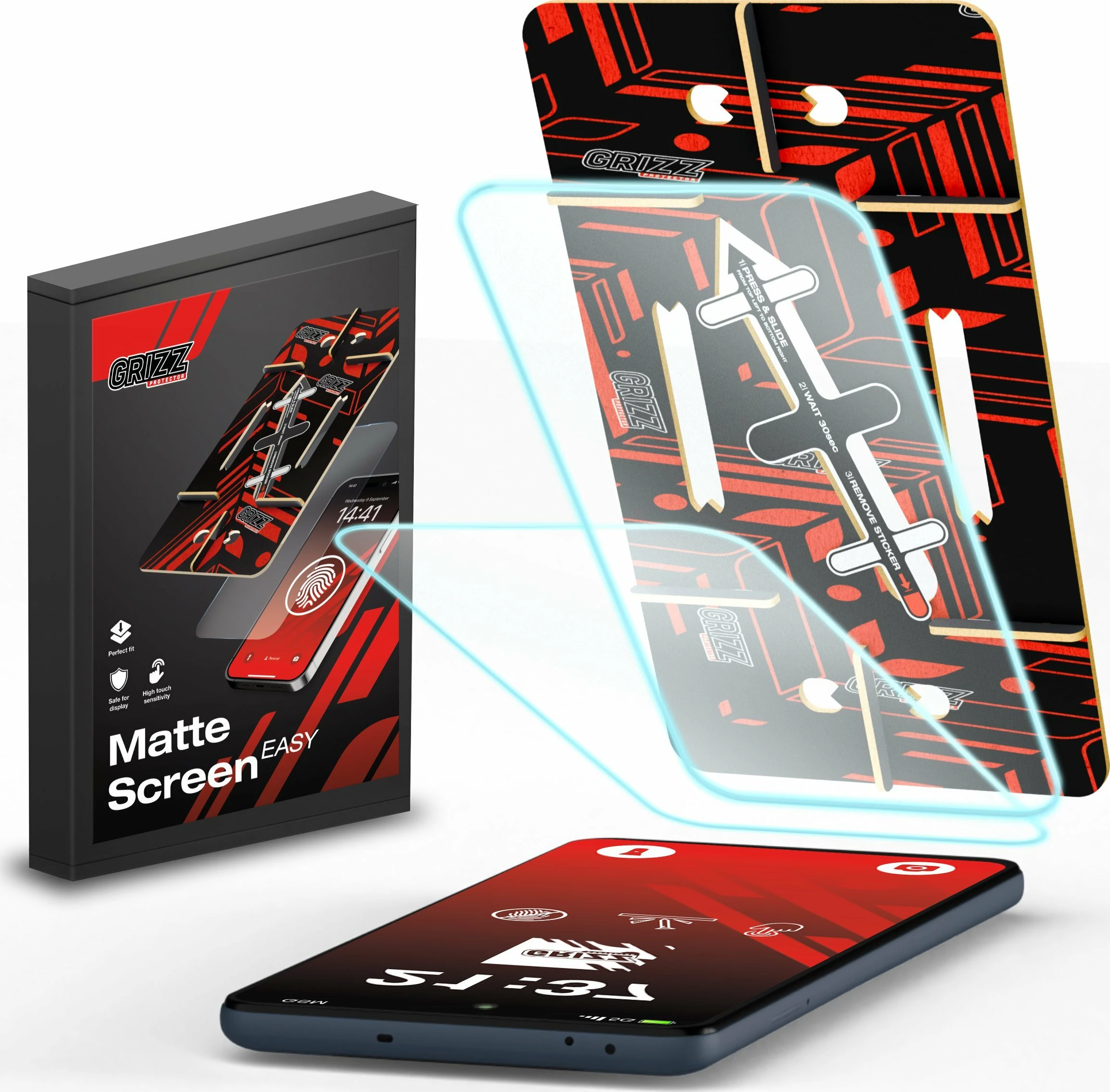 Foli mbrojtëse matte GrizzGlass MatteScreen Easy për Samsung Galaxy A54, 2 copë