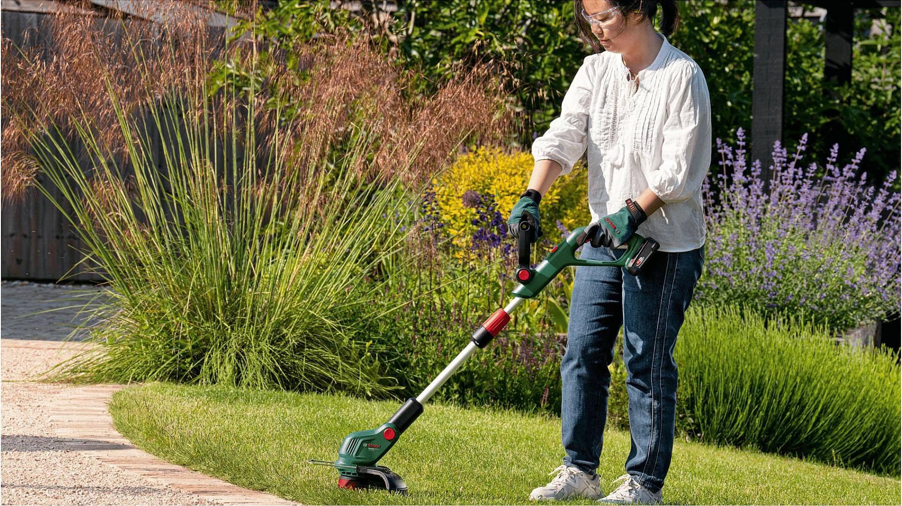 Trimer bari me fije Bosch UniversalGrassCut 18V-23-450, 18V, 2Ah, i gjelbër