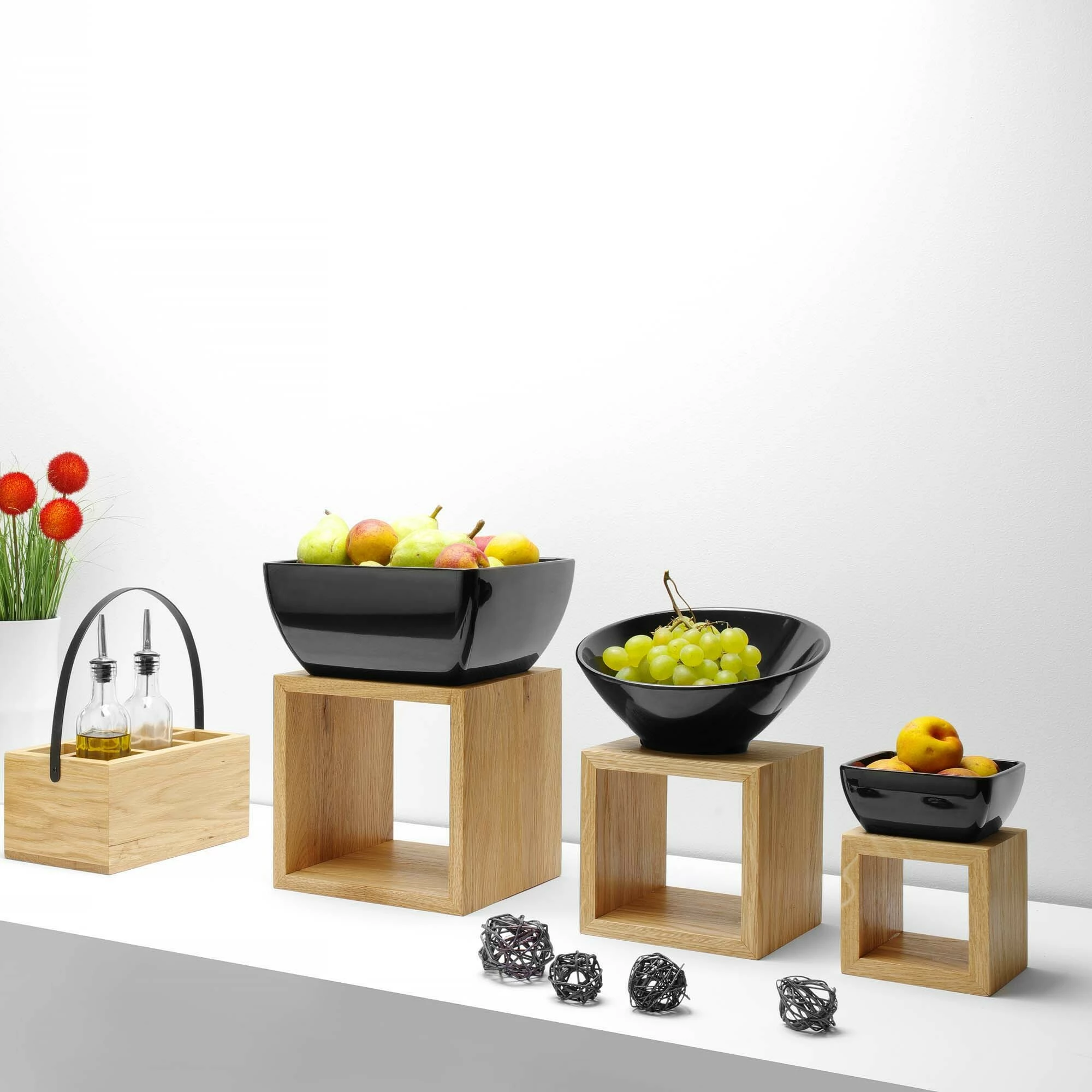 Stendë bufeti, Fine Dine, Madeira Oak Stand, ø250 mm x 150 mm, dru lisi, kafe