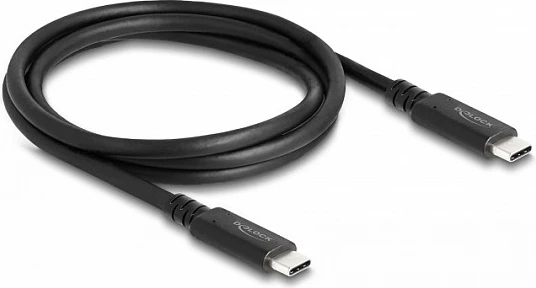 Kabllo USB4 DeLOCK 1.2 m, USB-C në USB-C, 40 Gbps, PD 3.1 240 W, e zezë