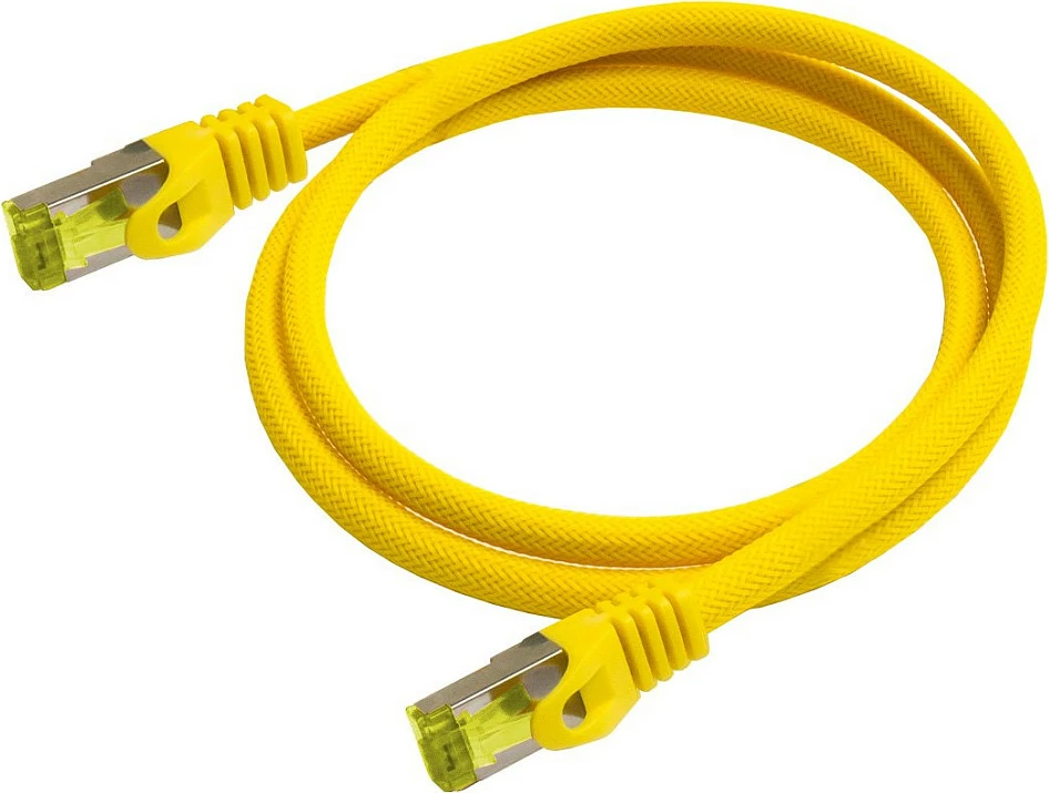 Kabllo rrjeti Python Series Cat7 3m, S/FTP, RJ45, e verdhë
