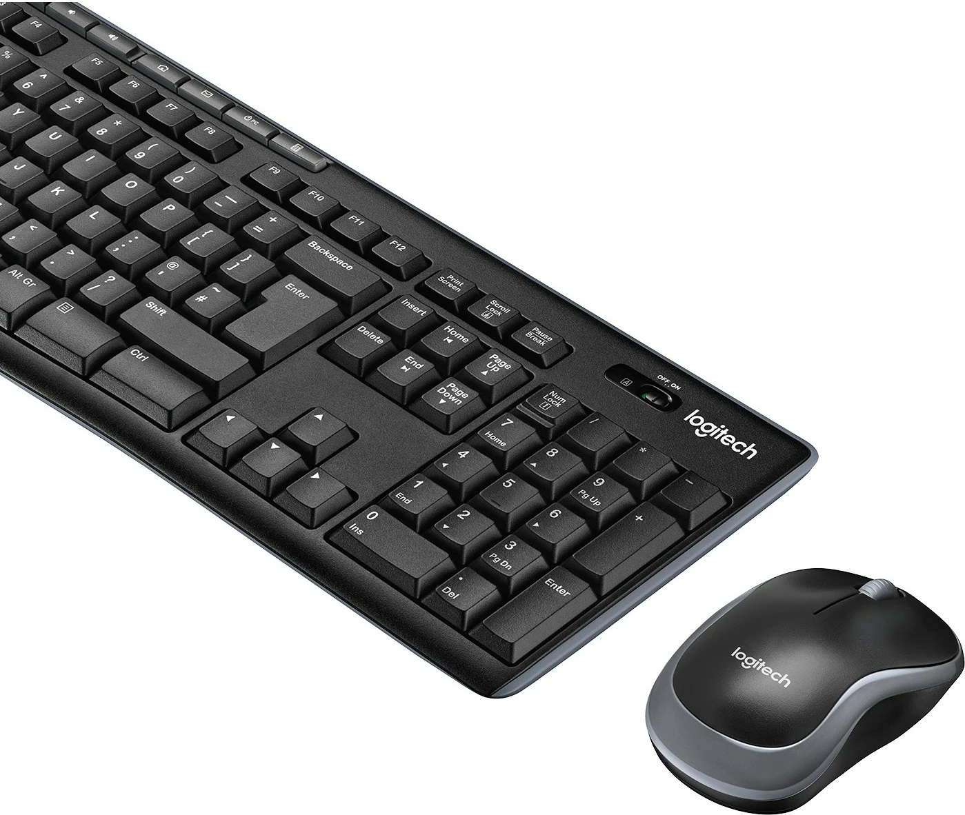 Komplet maus dhe tastierë Logitech MK270, Wireless, AZERTY, E zezë