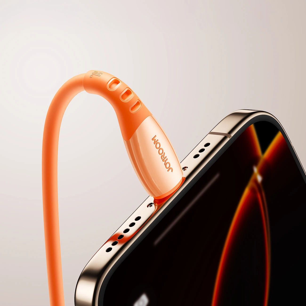 kabllo USB-C në Lightning Joyroom S-A59 Vibrant Series 30W 1.2m, portokalli, paketim kuti
