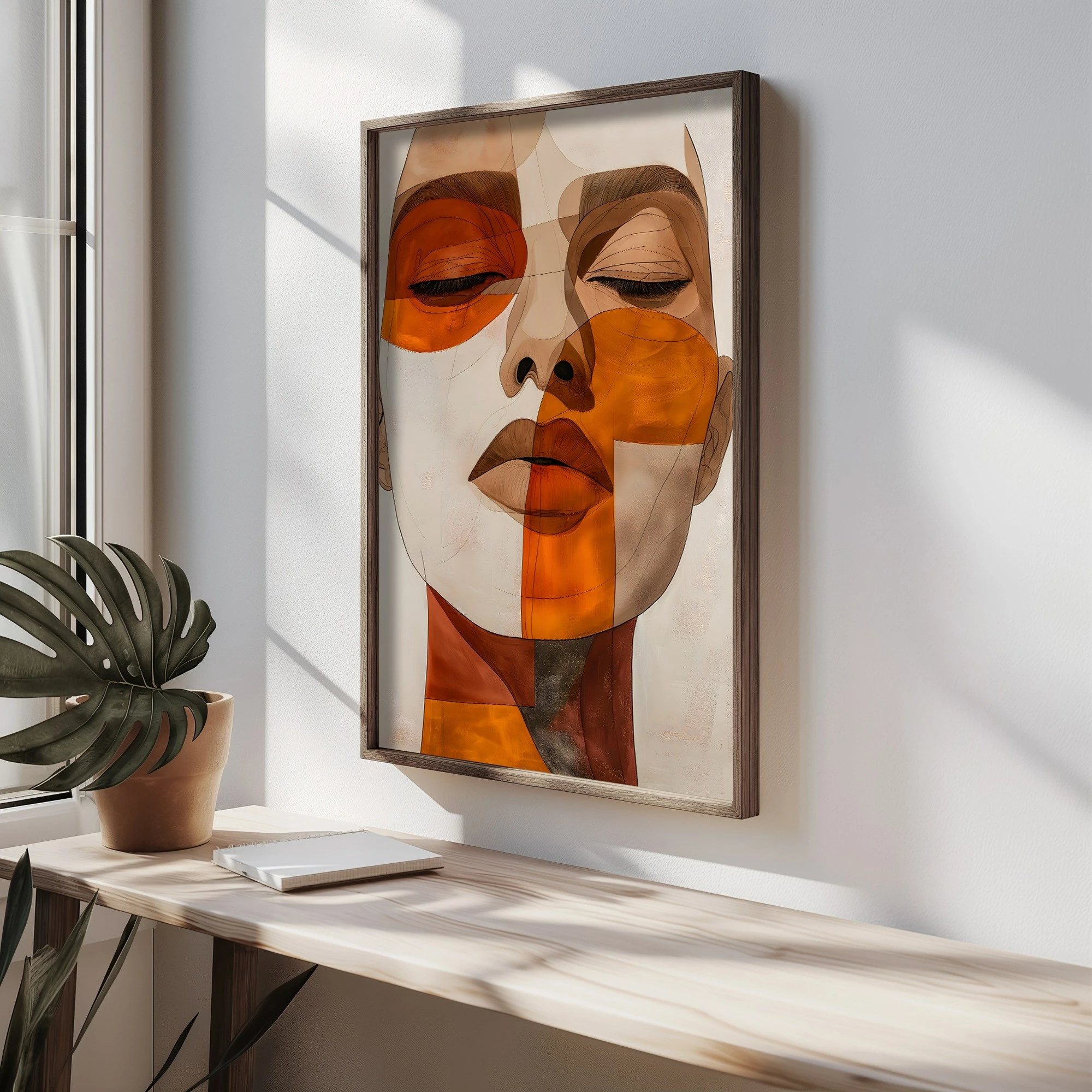 Pikturë dekorative me kornizë MDF, shumëngjyrëshe, HUM078