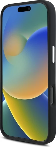 Mbështjellës Mercedes AMG Silicone Graphics MagSafe për iPhone 16 Pro, i zi