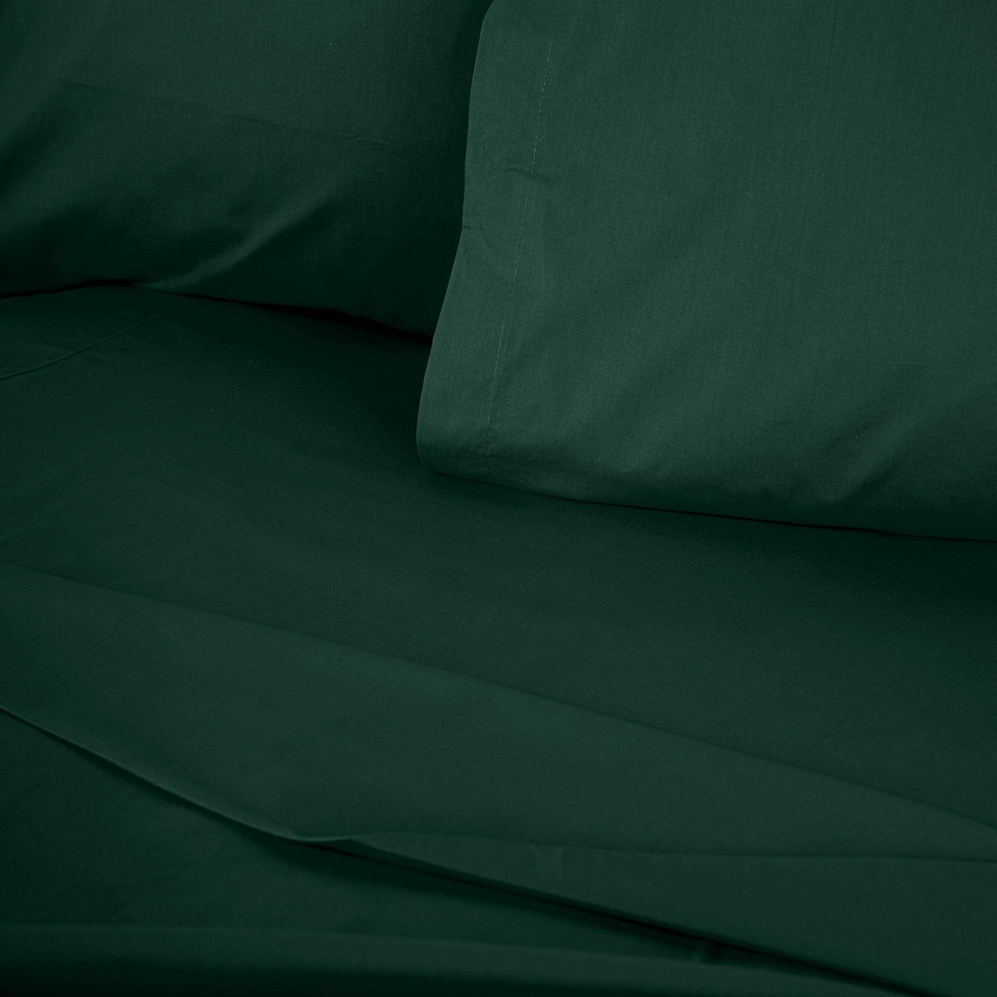 Mbulesë jorgan për dopio, ranforce, ngjyrë e gjelbër e errët, L'essentiel, 200x200cm