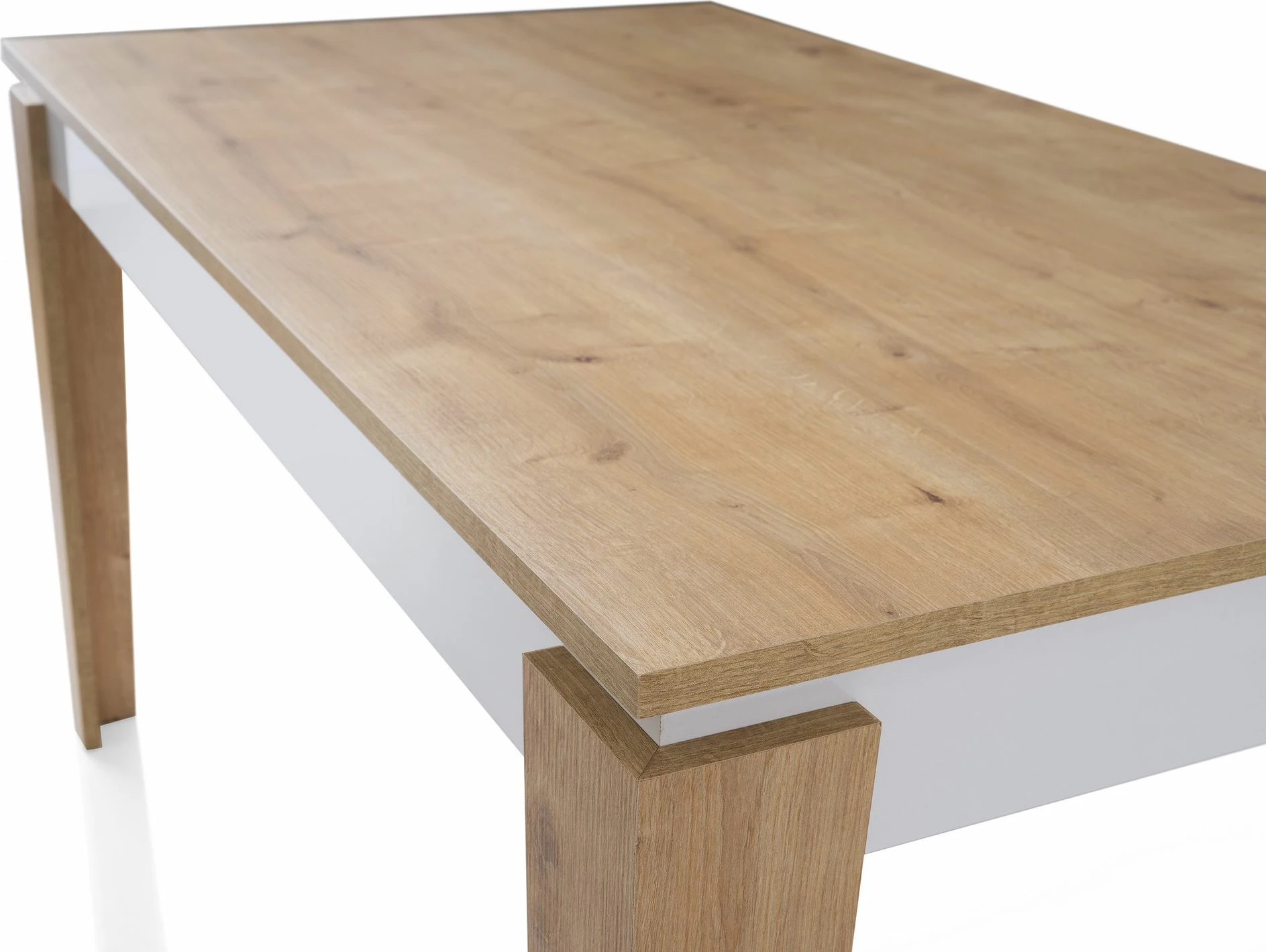 Tavolinë ngrënieje, ngjyrë lis dhe e bardhë, Skye Decor, Asos - 2971