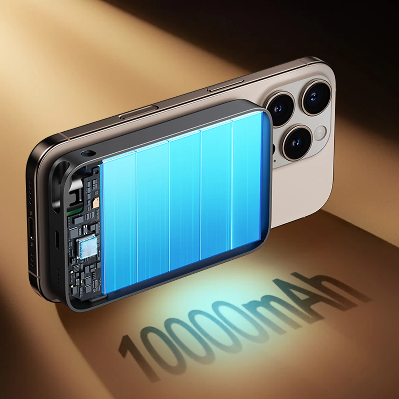 Powerbank Joyroom JR-PBM02 10000mAh, 22.5W, 3-në-1, MagSafe, me kabllo të integruar, e zezë