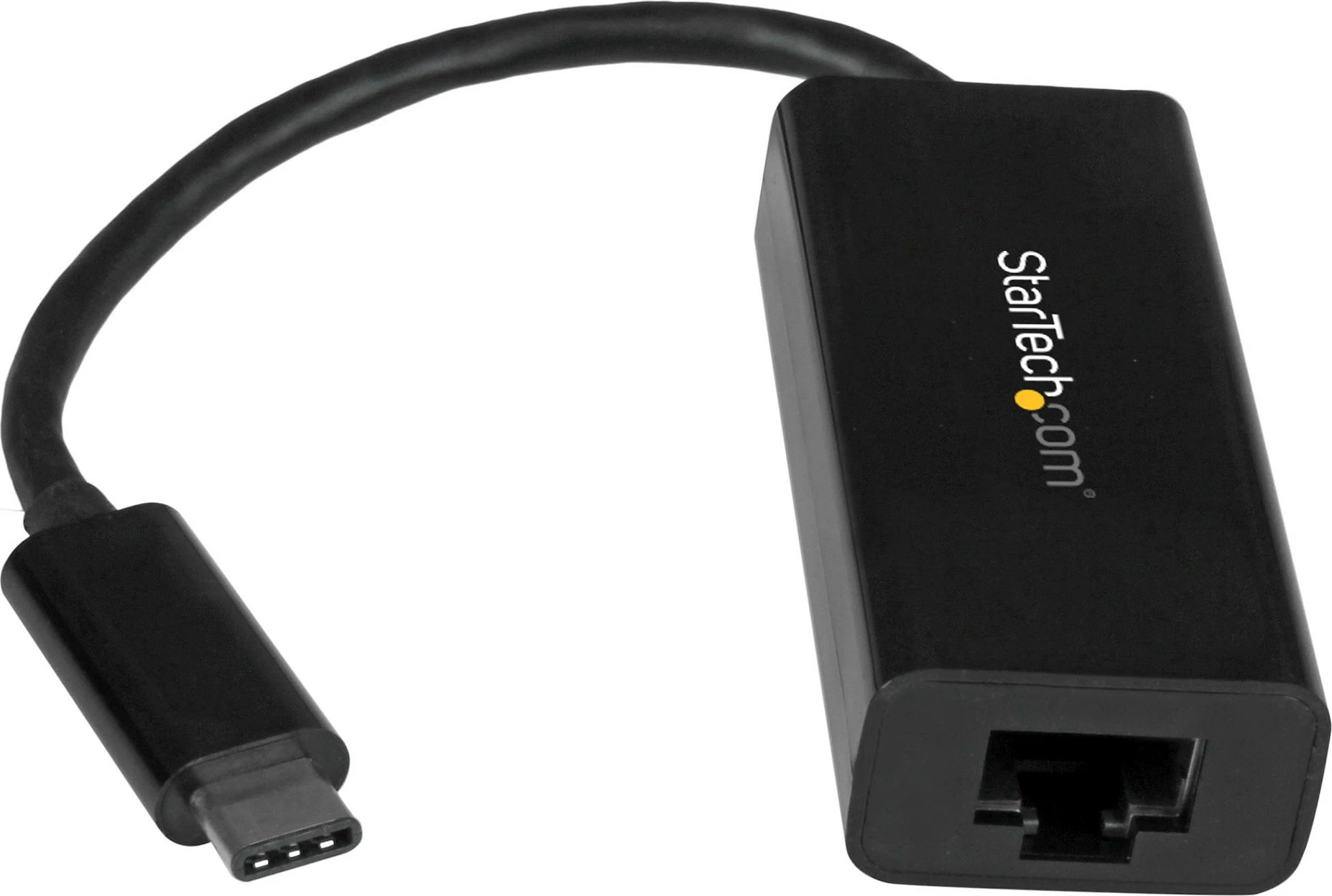 Adapter USB-C në Gigabit Ethernet StarTech, RTL8153, 1x RJ45, 10/100/1000 Mbps, i zi