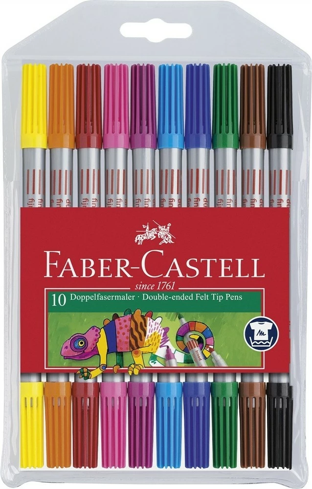 Set lapsa me ngjyra Faber-Castell 10 copë, multikolor