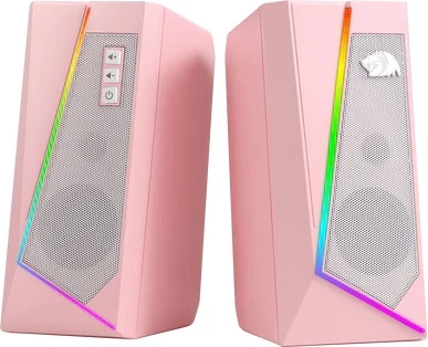 Altoparlantë Redragon Anvil GS520 RGB, USB + 3.5mm AUX, Plug & Play, rozë, set 2 copë