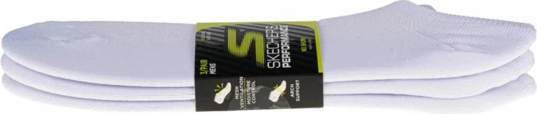 Çorape të shkurtra Skechers, të bardha