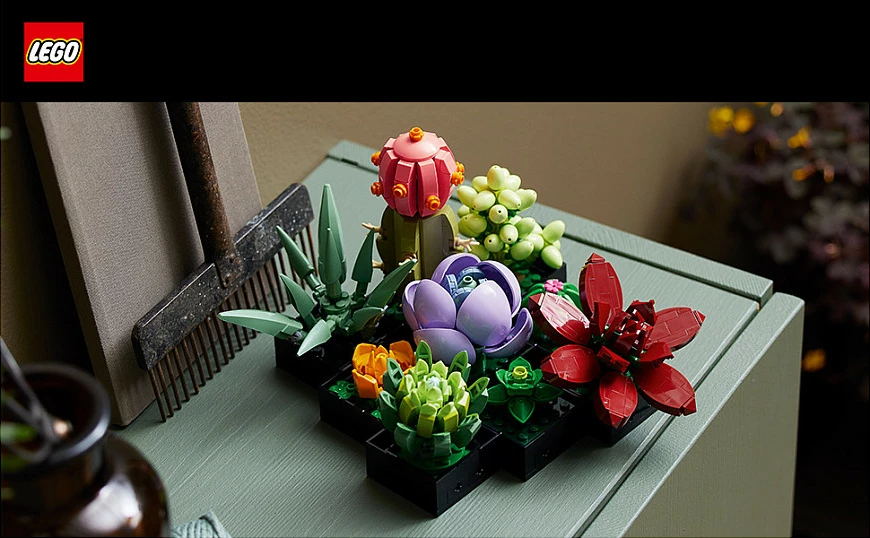 Set ndërtimi LEGO Botanicals Succulents 10309, 771 copë, 18+, multikolor