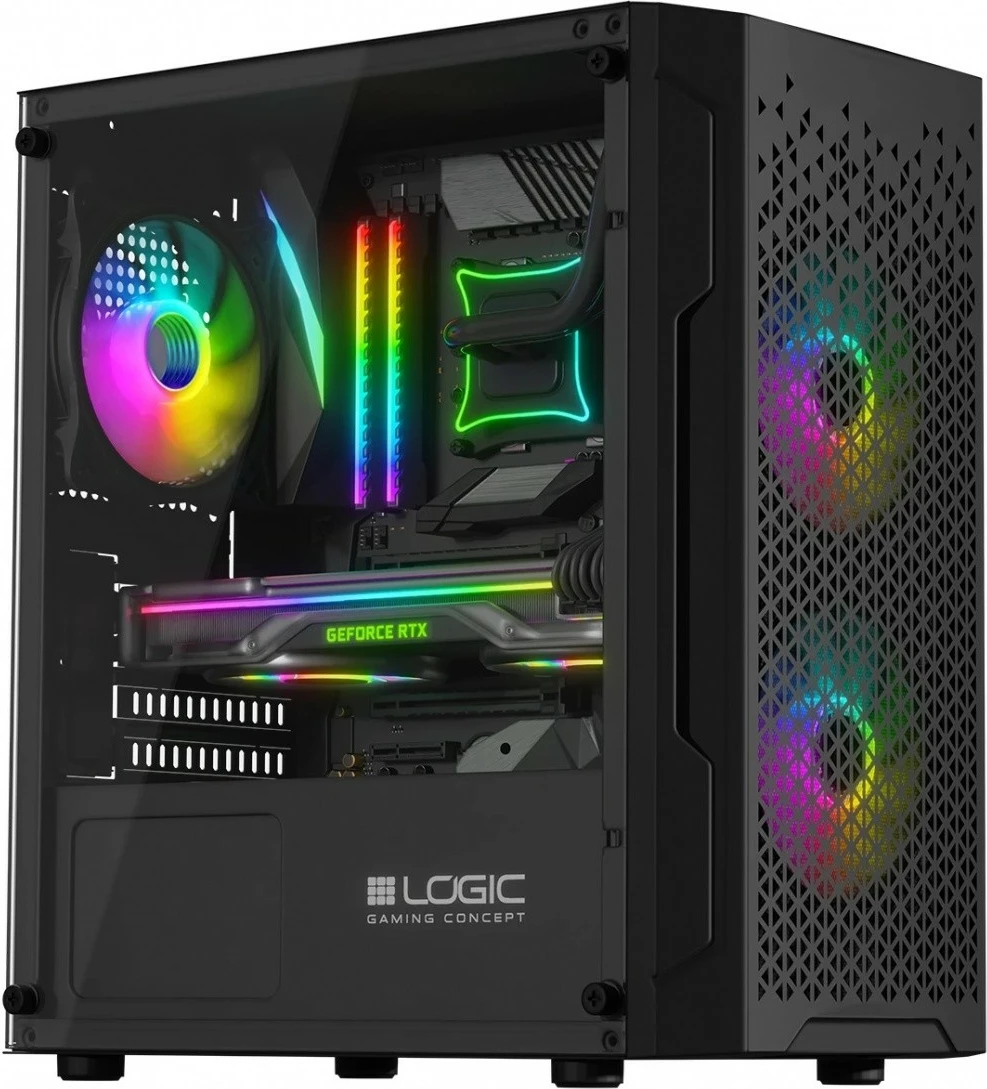 Kasë Logic Concept Aramis ARGB MINI, Micro ATX, e zezë