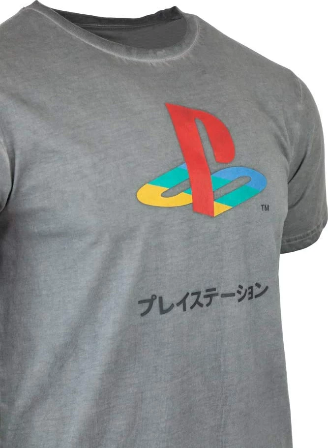 Maicë Numskull PlayStation, mëngë të shkurta, madhësia S, gri