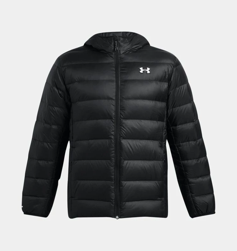 Jakne për meshkuj Under Armour Legend Down Hooded, e zezë