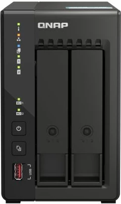 Server NAS QNAP TS-253E-8G, 2-bay/2 disqe, 8GB RAM, 2x 2.5GbE, i zi