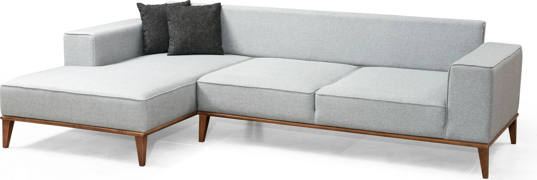 Kënd divan-krevat Atelier del Sofa, Montana kënd majtas (Chl+3R), ngjyrë gri e çelët