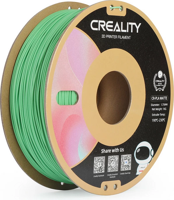 Filament për printer 3D Creality CR-PLA Matte 1.75mm 1kg, gjelbër