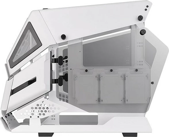Kasë Thermaltake AH T200 Snow, Micro Tower, micro ATX/Mini-ITX, Tempered Glass, RGB, e bardhë