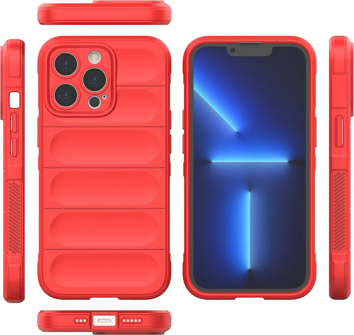 Mbështjellës Hurtel Magic Shield Case për iPhone 13 Pro Max, i kuq