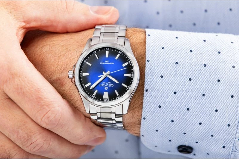 Orë dore për meshkuj Giewont, silver blue