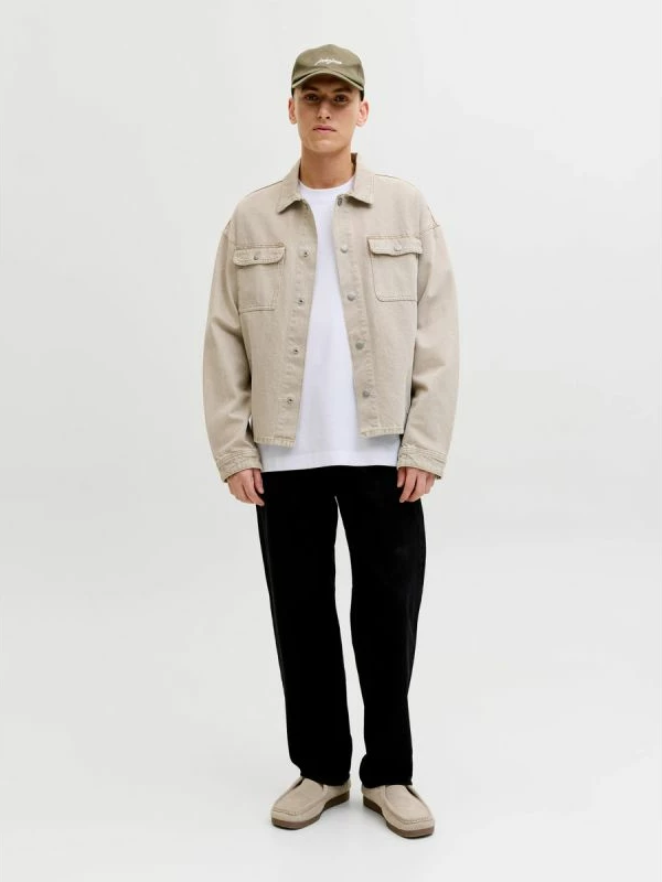 Maicë Jack&Jones JJEBARRON TEE SS O-NECK NOOS, e bardhë [Madhësia: XL]