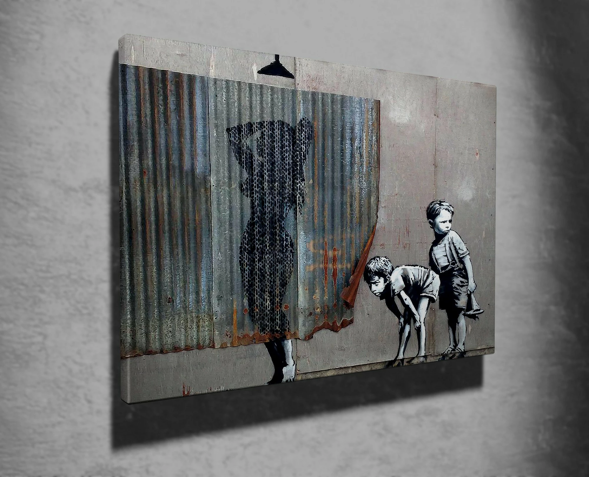 Pikturë dekorative në kanavacë, Banksy, shumëngjyrëshe, WY55, 50x70cm