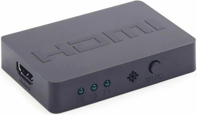 Switch HDMI Gembird DSW-HDMI-34, 3x HDMI hyrje / 1x HDMI dalje, 4K, me pilot, i zi