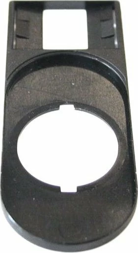 Pllakë emërtimi Eaton M22S-STDD-X 75x30mm Ø22 IP66, e zezë, paketim 10 copë