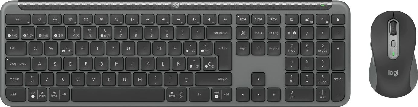 Set tastierë dhe maus Logitech SIGNATURE SLIM COMBO MK950, gri