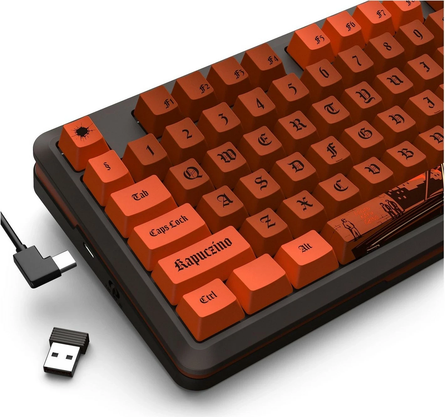 Tastierë mekanike Redragon K4PUC21N0 PRO, 75%, RGB, wireless/wired, Lion Linear, e kuqe