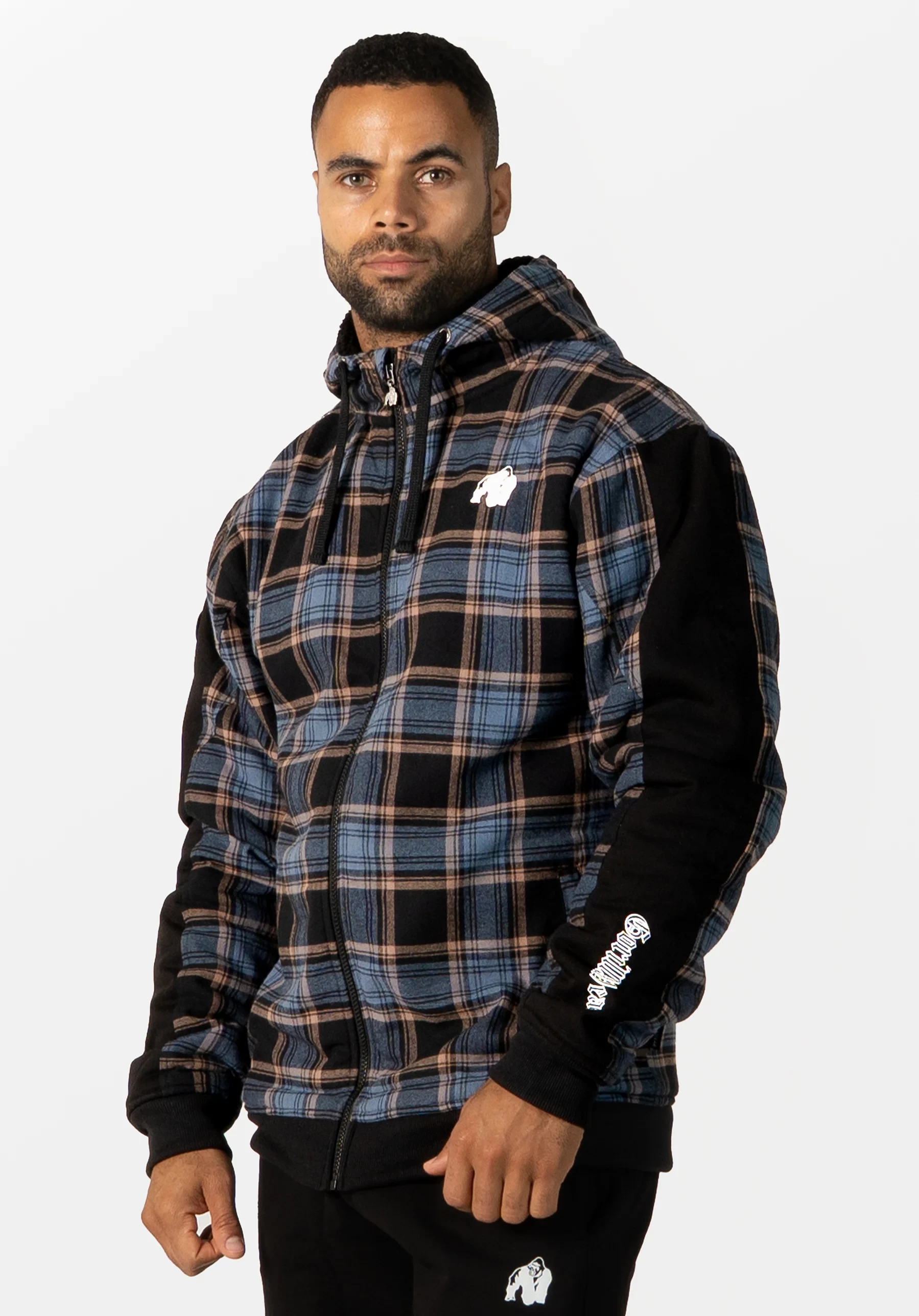 Kenton Jacket - Black/Blue
