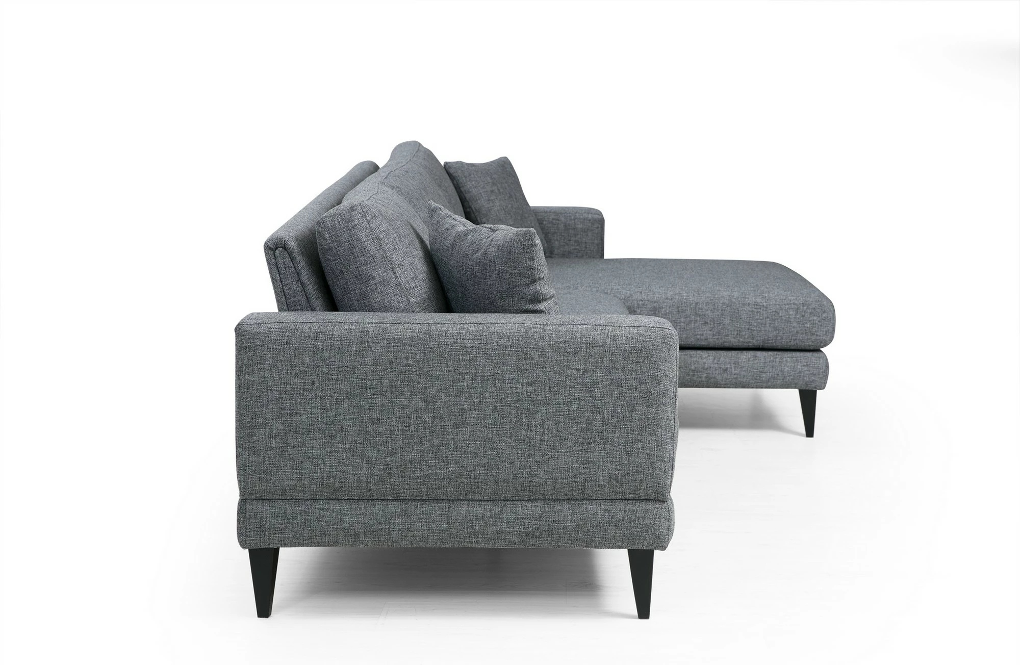Kënd-sofë krevati Atelier del Sofa, kënd nordik djathtas (L3+Chl), ngjyrë gri e errët