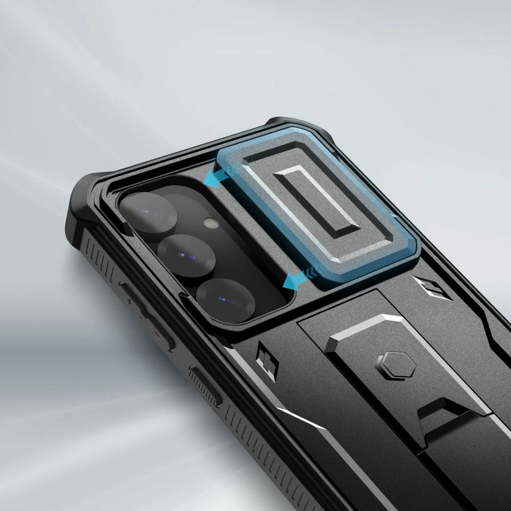 Mbështjellës Tech-Protect Kevlar Cam+ për Samsung Galaxy S25+, i zi