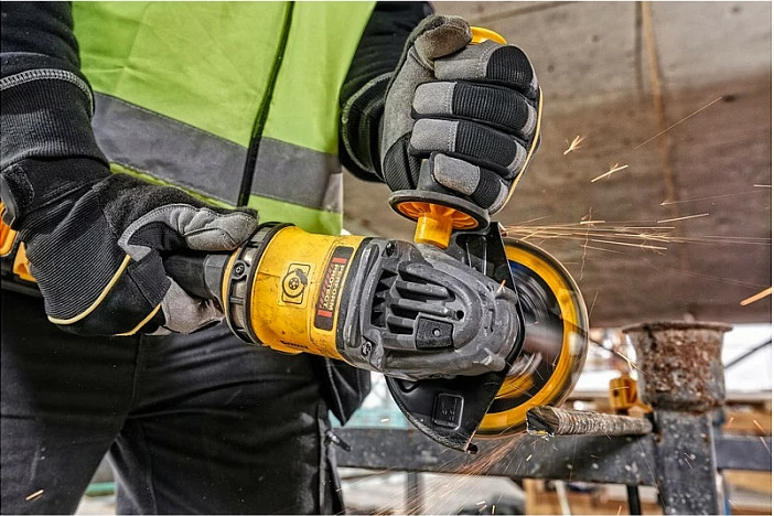 Lëmues rripi DeWALT DCG418NT-XJ, 9000 RPM, me bateri, zi/verdhë