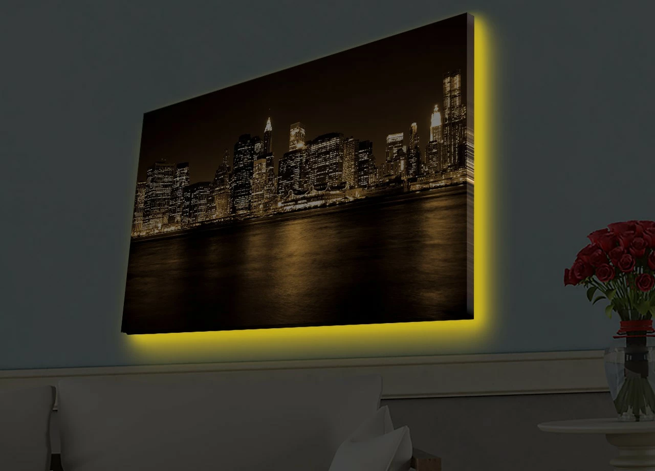 Pikturë dekorative me drita LED, Wallity, 4570HDACT-096, 45x70cm
