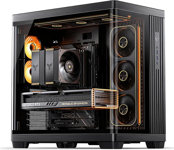 Kasë Jonsbo TK-4, Midi-Tower, ATX, Tempered Glass, e zezë
