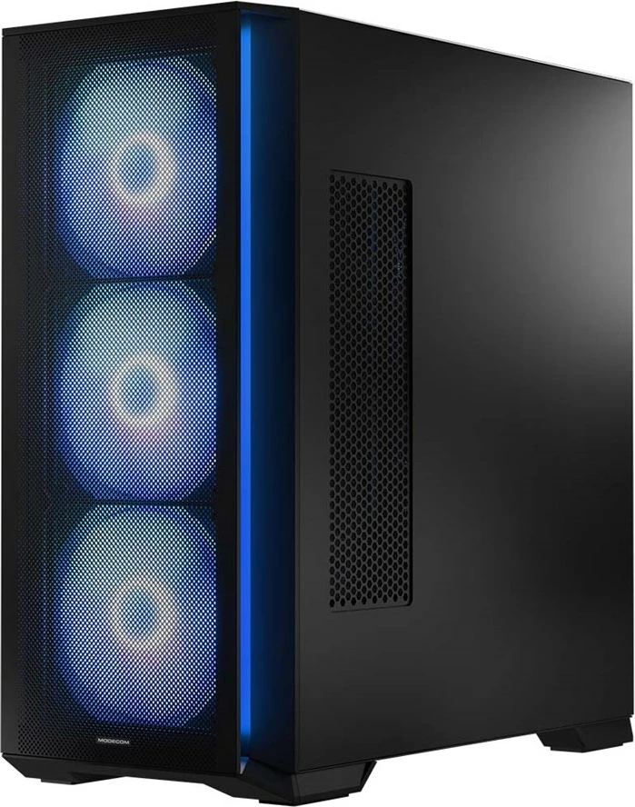 Kasë MODECOM HORIZON ARGB Flow MIDI USB 3.0 X 2 CYPE-C, e zezë