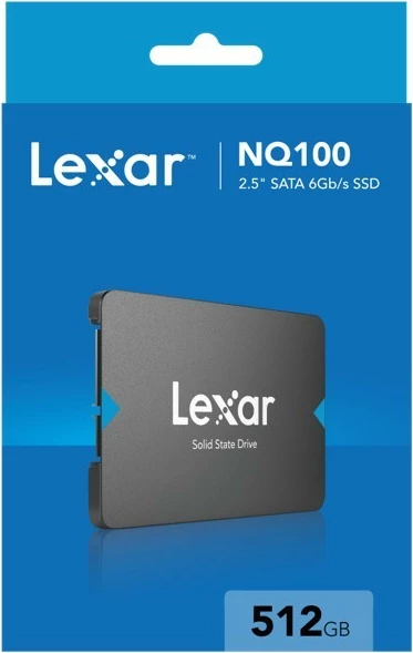 Disk SSD i brendshëm, Lexar NQ100, 512GB, 2.5'', SATA III 6 Gb/s, deri 550/480 MB/s