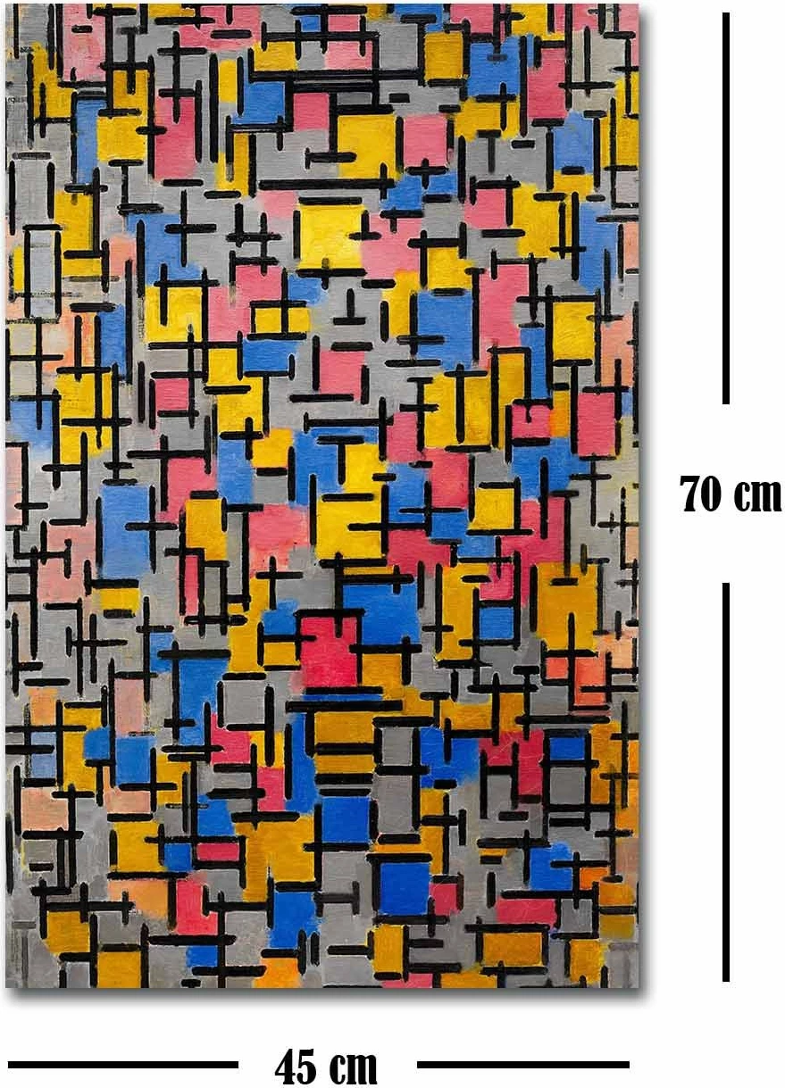 Pikturë dekorative në kanavacë, Wallity, FAMOUSART-049, Kompozicioni 1916, 45x70cm