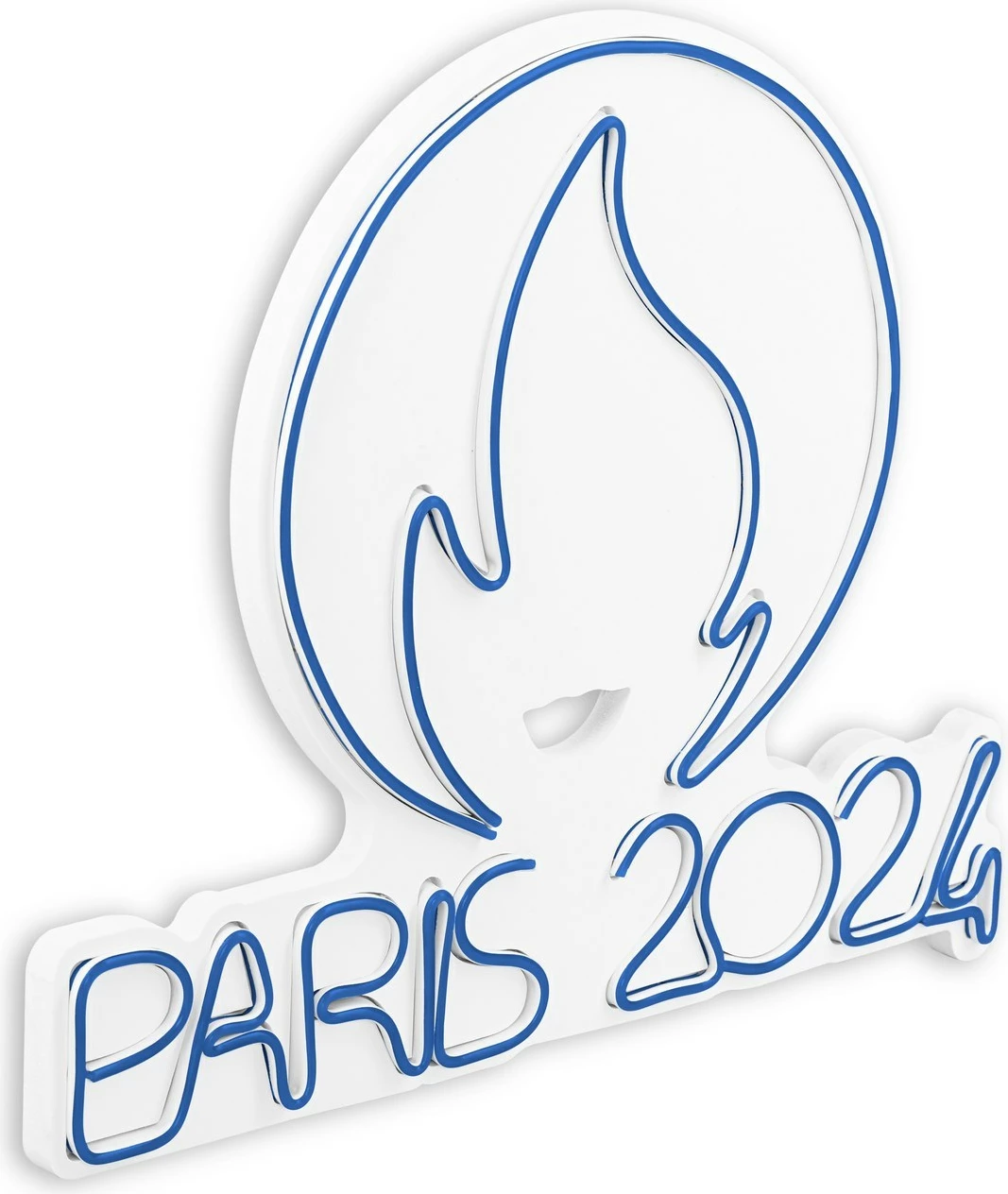 Dritë dekorative muri, plastikë LED, Paris 2024, ngjyrë e kaltër