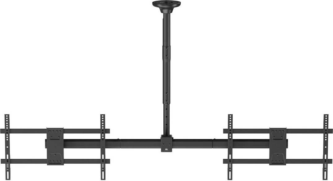 Mbajtëse tavani për dy TV Maclean MC-111 B, çelik, e zezë